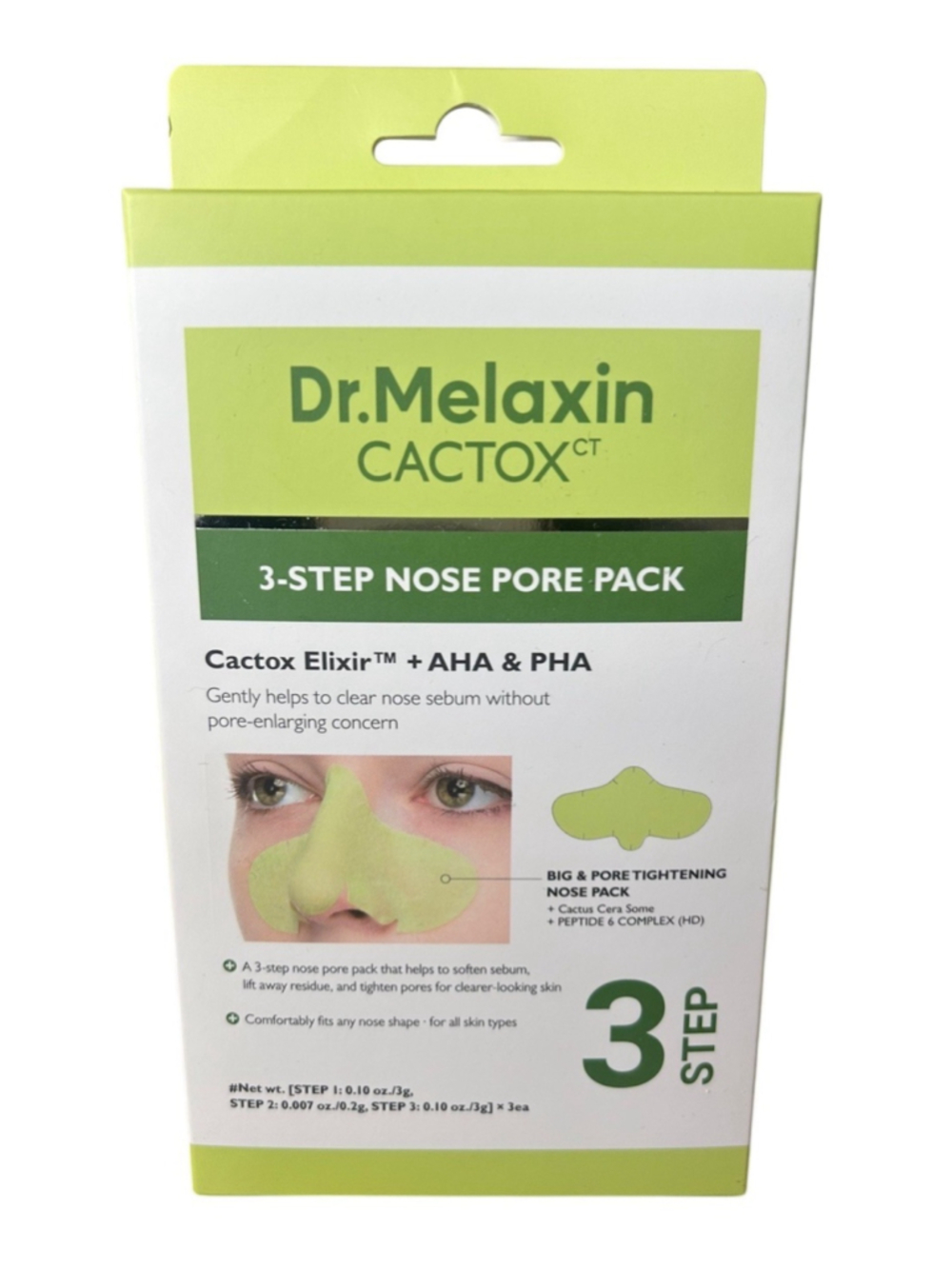 Dr. Melaxin Cactox Nose Mask Pack 3 Step